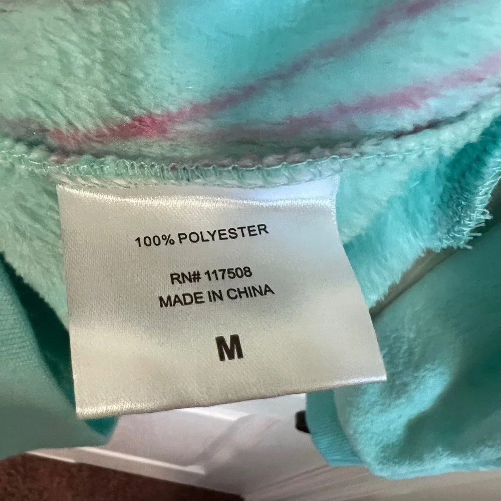 Disney 100 Princess Fleece‎ Sweatshirt Girls Medium Jasmine Ariel Aurora Teal